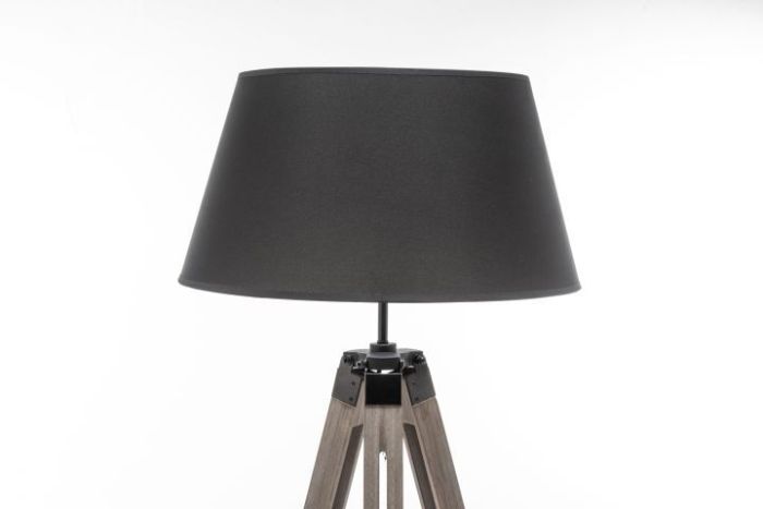 large tripod floor lamp linen shade modern light retro vintage wooden large tripod floor lamp linen shade modern light retro vintage wooden