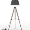large tripod floor lamp linen shade modern light retro vintage wooden large tripod floor lamp linen shade modern light retro vintage wooden