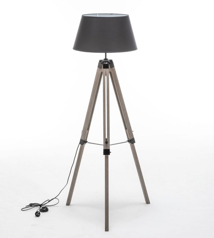 large tripod floor lamp linen shade modern light retro vintage wooden large tripod floor lamp linen shade modern light retro vintage wooden