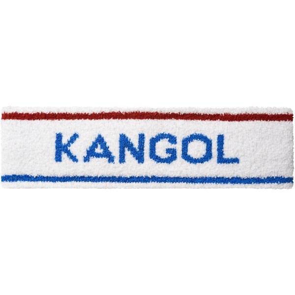 kangol bermuda stripe headband stretch sweatband white/ciano one size
