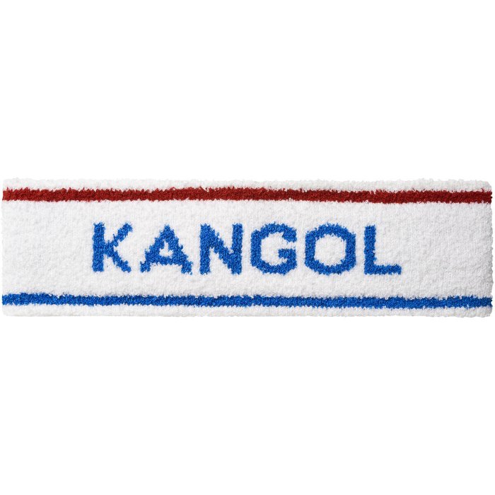 kangol bermuda stripe headband stretch sweatband white/ciano one size kangol bermuda stripe headband stretch sweatband white/ciano one size