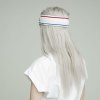 kangol bermuda stripe headband stretch sweatband white/ciano one size kangol bermuda stripe headband stretch sweatband white/ciano one size
