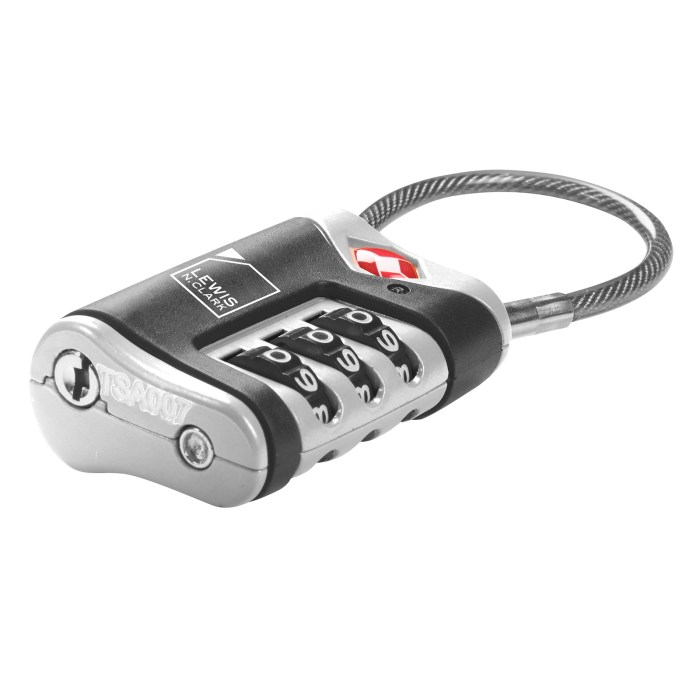 lewis n. clark tsa approved easy set combination luggage lock w steel cable lewis n. clark tsa approved easy set combination luggage lock w steel cable