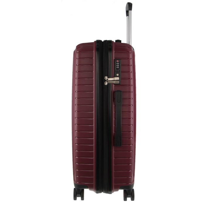 pierre cardin 65cm medium hard shell suitcase travel luggage bag burgundy pierre cardin 65cm medium hard shell suitcase travel luggage bag burgundy