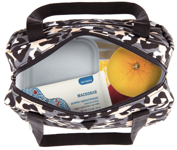 packit freezable ice lunch bag tote food storage camping travel tiger wild leopard