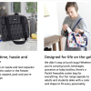 packit freezable ice lunch bag tote food storage camping travel tiger wild leopard
