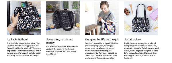 packit freezable ice lunch bag tote food storage camping travel tiger wild leopard