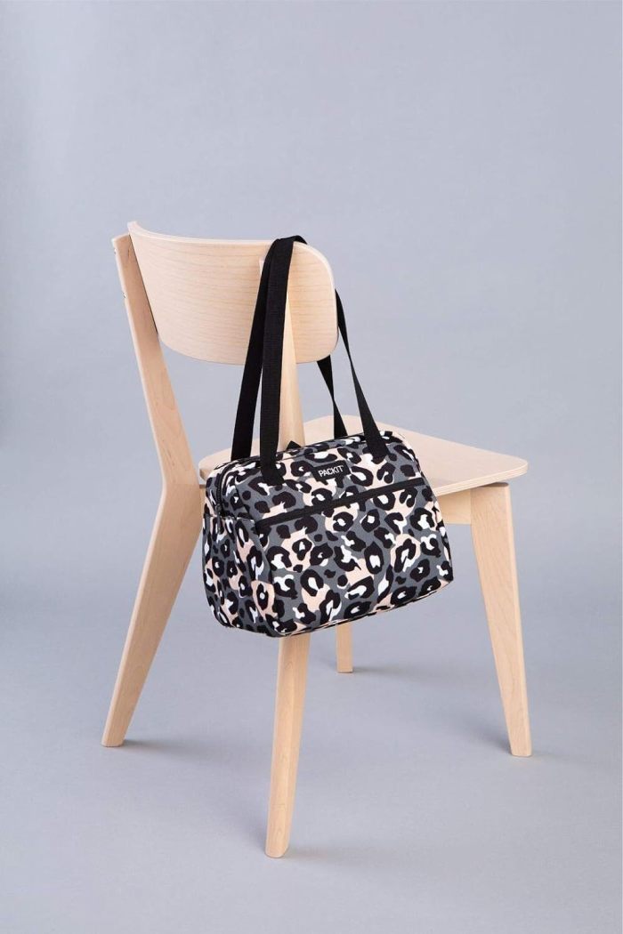 packit freezable ice lunch bag tote food storage camping travel tiger wild leopard