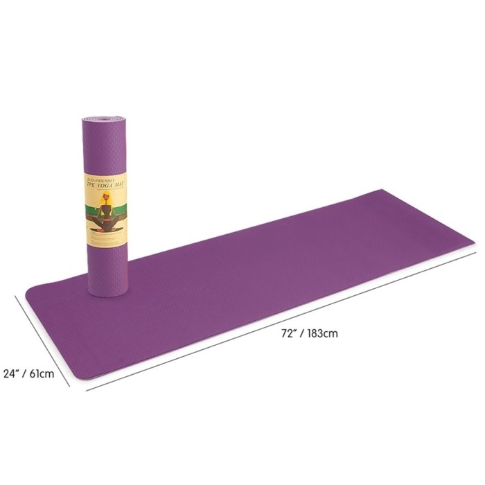 yoga mat non slip light gym 1830x610x6mm pilates home fitness assorted colours yoga mat non slip light gym 1830x610x6mm pilates home fitness assorted colours