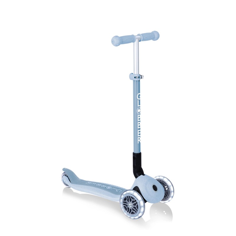 Globber ECOLOGIC PRIMO Foldable Scooter with Lights - Blueberry Globber ECOLOGIC PRIMO Foldable Scooter with Lights - Blueberry