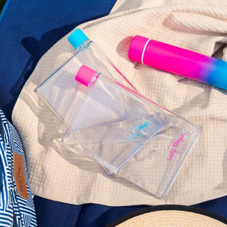 lazy dayz flat bottle 380ml blue