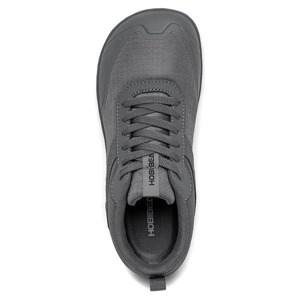 HOBIBEAR Wide Toe Shoes Mens Womens Minimalist Mesh Artificial Leather Sneakers Lace Up Lightweight Breathable Walking Shoes 5