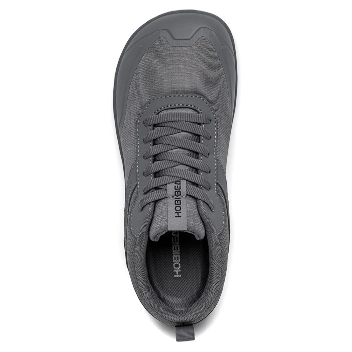 HOBIBEAR Wide Toe Shoes Mens Womens Minimalist Mesh Artificial Leather Sneakers Lace Up Lightweight Breathable Walking Shoes 5