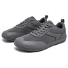 HOBIBEAR Wide Toe Shoes Mens Womens Minimalist Mesh Artificial Leather Sneakers Lace Up Lightweight Breathable Walking Shoes 4