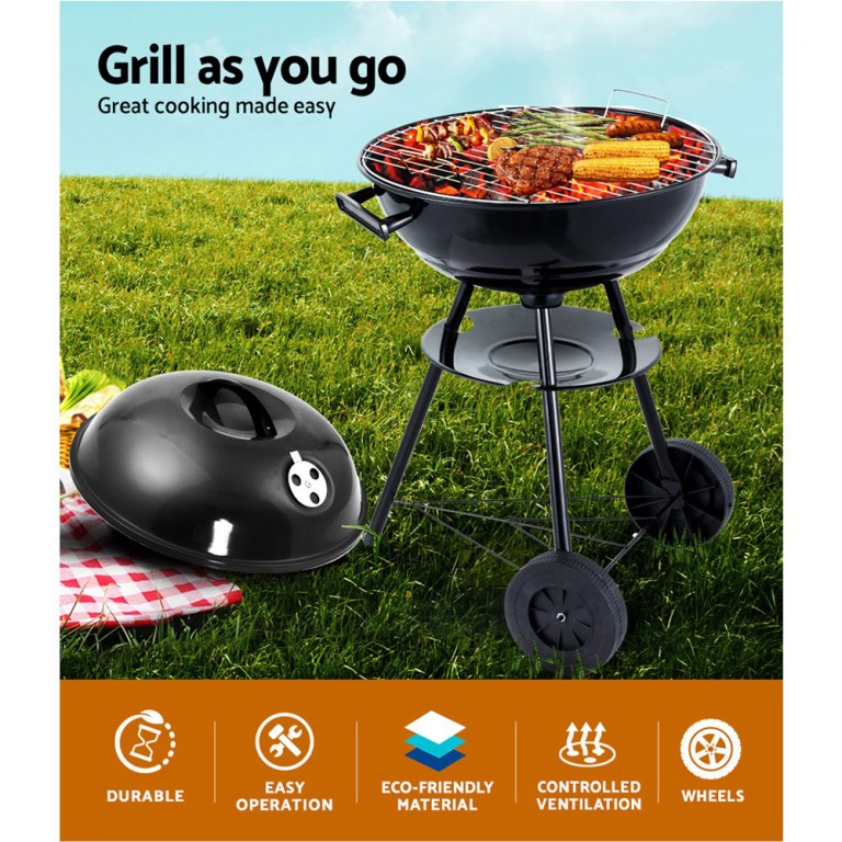 grillz bbq grill charcoal smoker Grillz Portable BBQ Smoker with Heat Retention