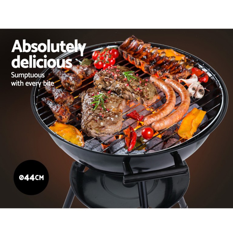 grillz bbq grill charcoal smoker Barbecue grill with assorted meats and vegetables.