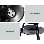 grillz bbq grill charcoal smoker Barbecue ventilation and charcoal shelf features.