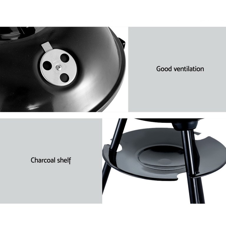 grillz bbq grill charcoal smoker Barbecue ventilation and charcoal shelf features.