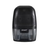 devanti dehumidifier 600ml air purifier black Compact black dehumidifier appliance on display.