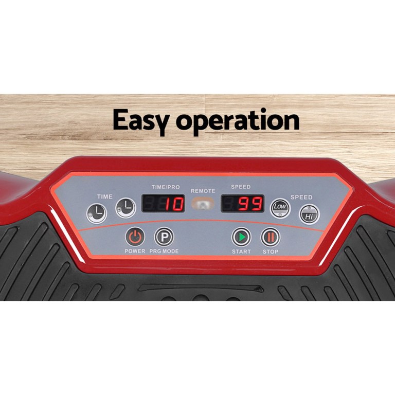 Vibration machine control panel with easy operation.