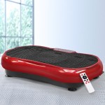 Red vibration plate with remote control.