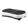 everfit vibration machine platform vibrator resistance rope home fitness white Vibration platform exercise machine in white and black.