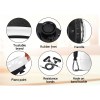 everfit vibration machine platform vibrator resistance rope home fitness white Fitness equipment features: rubber feet, handle, resistance bands.