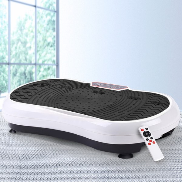fit h vp round wh 5065 07.jpg Vibration plate exercise machine with remote control.