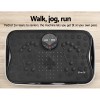 everfit vibration machine platform vibrator with resistance rope home gym black Vibration machine for fitness at any age.