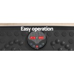 Vibration plate display with easy operation controls