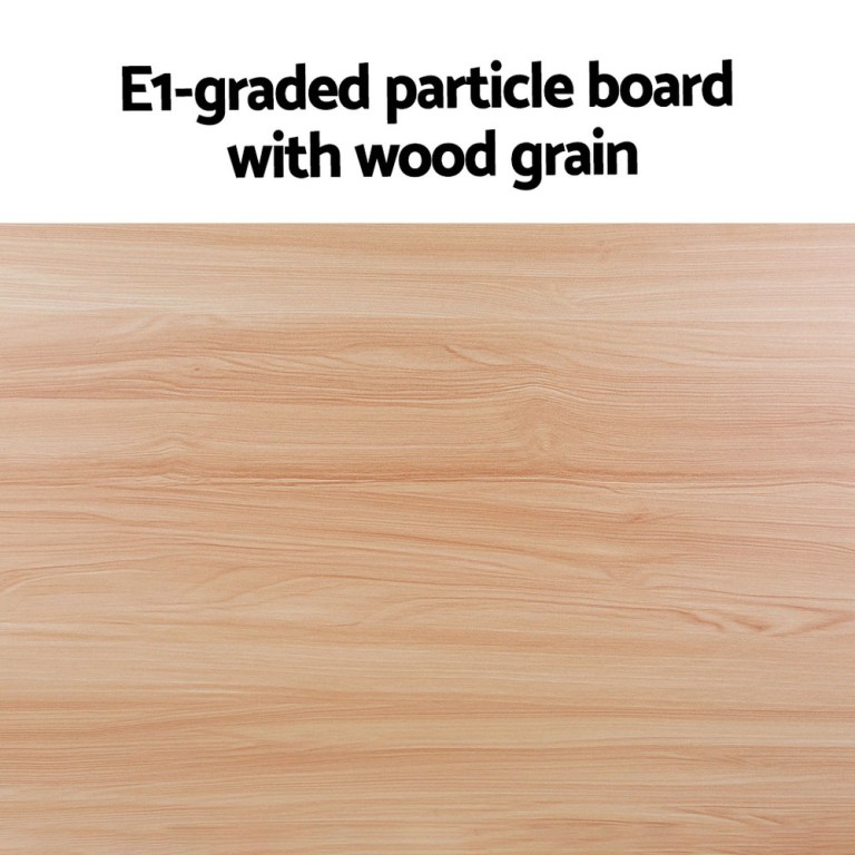E1-grade particle board with natural wood grain finish.