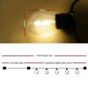 Diagram of 14m string light bulbs setup.