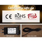 jingle jollys 14m led festoon string lights christmas wedding party outdoor Certified safe SAA-approved power supply, heavy-duty cable.