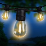jingle jollys 14m led festoon string lights christmas wedding party outdoor Outdoor string lights illuminated at dusk