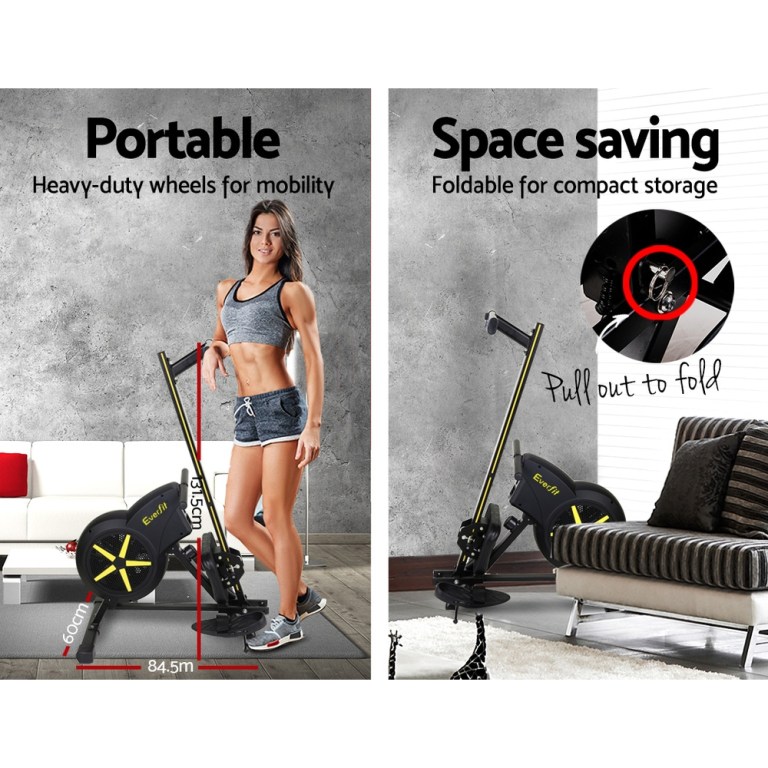 Portable, foldable exercise equipment for home use.