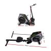 everfit rowing machine rower elastic rope resistance fitness home cardio silver Folding rowing machine dimensions and design