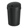 sb 9lr10 bk 202506241501 00.jpg Black rubbish bin with a closed lid