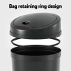 devanti sensor bin motion rubbish bins kitchen automatic trash can black 9l Trash bin with bag retaining ring design