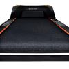 everfit treadmill electric auto incline home gym fitness exercise machine 450mm Black treadmill with textured running surface