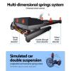 everfit treadmill electric auto incline home gym fitness exercise machine 450mm Multi-dimensional spring suspension system diagram.