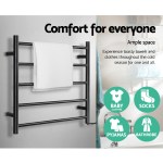 Towel rack with space for drying clothes
