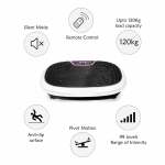 gold mini vibration platform magnet therapy vibrating machine exercise plate Vibration plate with remote, silent mode, 120kg capacity.