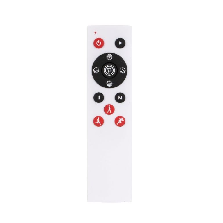 gold mini vibration platform magnet therapy vibrating machine exercise plate Remote control with multiple buttons and symbols.