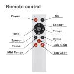 gold mini vibration platform magnet therapy vibrating machine exercise plate Remote control with labelled buttons for settings.