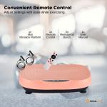 Mini vibration platform with accessories for exercise.