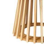 palmer coastal haven natural coffee table Close-up of wooden table base design