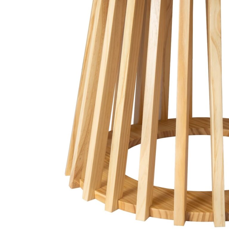 palmer coastal haven natural coffee table Close-up of wooden table base design