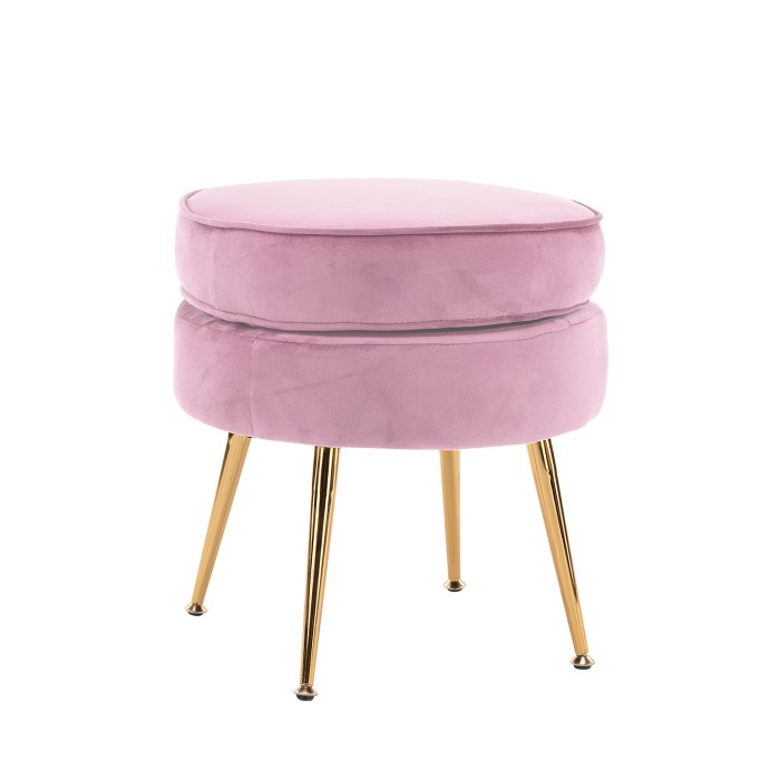 v274 ft vst 1596 pk ft vst 1596 pk 00.jpg Pink round ottoman with gold legs