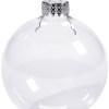 v382 bauble8cmx10 202503040845 00.jpg Clear glass Christmas bauble with silver cap.
