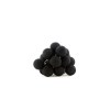1 set of 20 led black 5cm cotton ball battery powered string lights christmas gift home wedding party bedroom decoration outdoor indoor table centrepiece Black spherical cluster puzzle on white background.